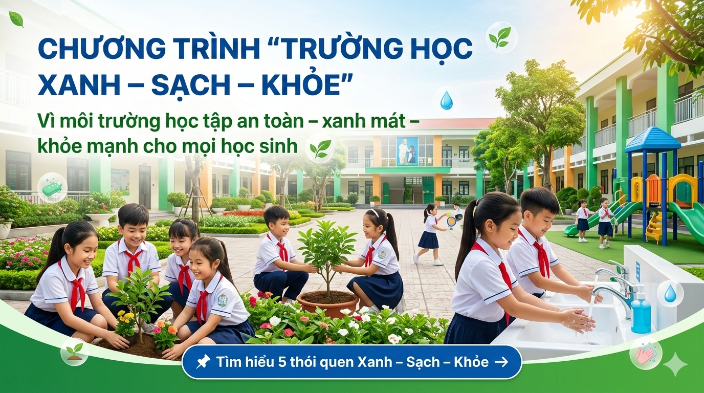 Chương trình Trường học Xanh - Sạch - Khỏe